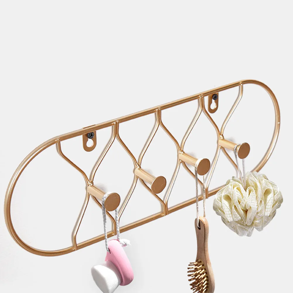 Coat Hook Housekeeper Holder Home Wall Mounted Nordic Style Decorative Hanging Universal Storage Multi Hooks Iron Art Hanger