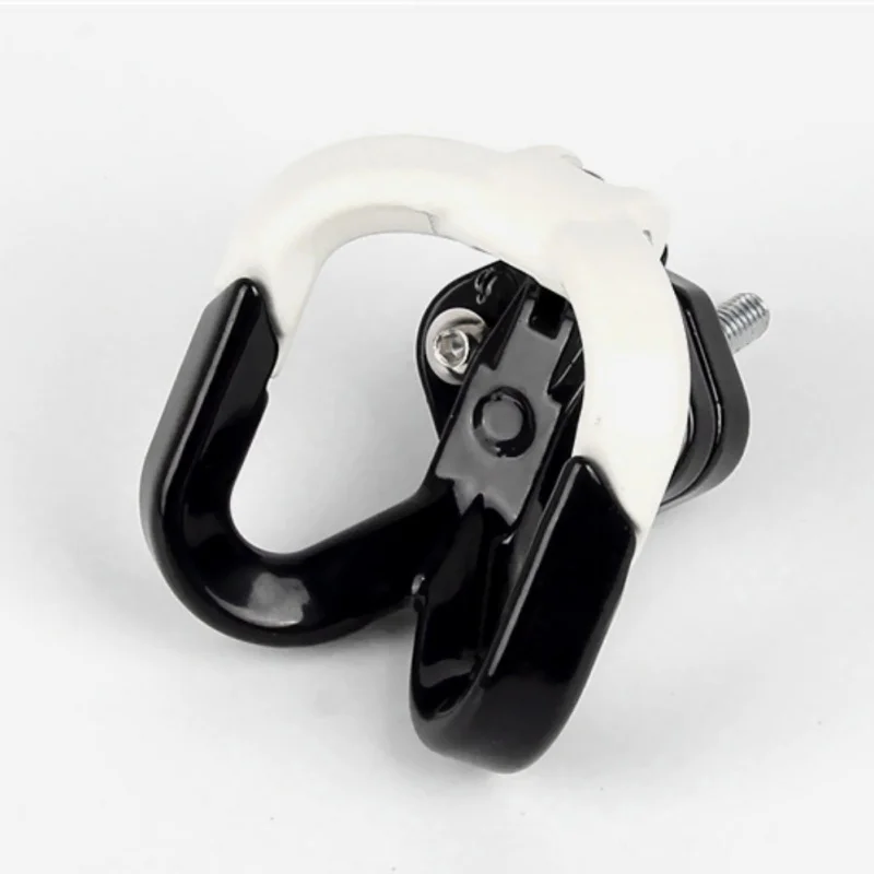 Motorcycle Luggage Helmet Hook Aluminum Mount Motorcycle Scooter Helmet Holder Bag Bottle Hook Hanger - Color: Ivory