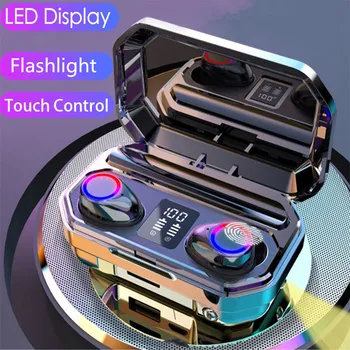 

Brand new M12 tws Wireless Headphones Bluetooth 5.0 Earphone Touch Control LED Headsets With Microphone Sport Waterproof Earbuds