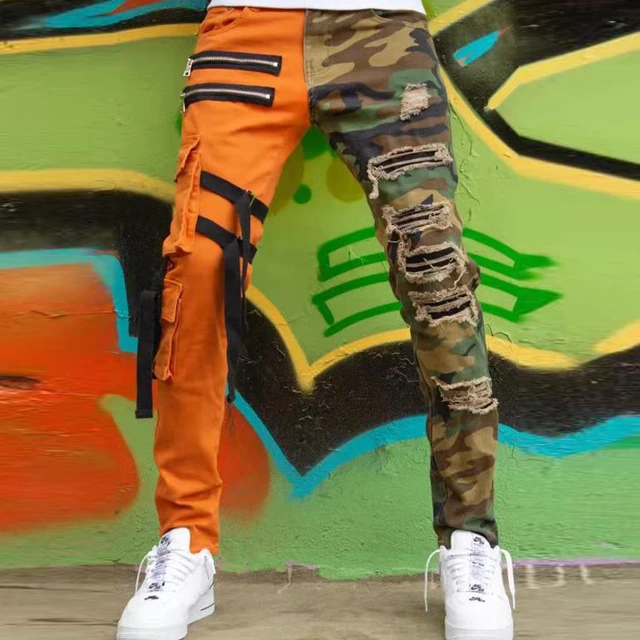 Designer Clothes Shoes  Bags for Women  SSENSE  Orange camo pants  Camoflauge pants Camo pants