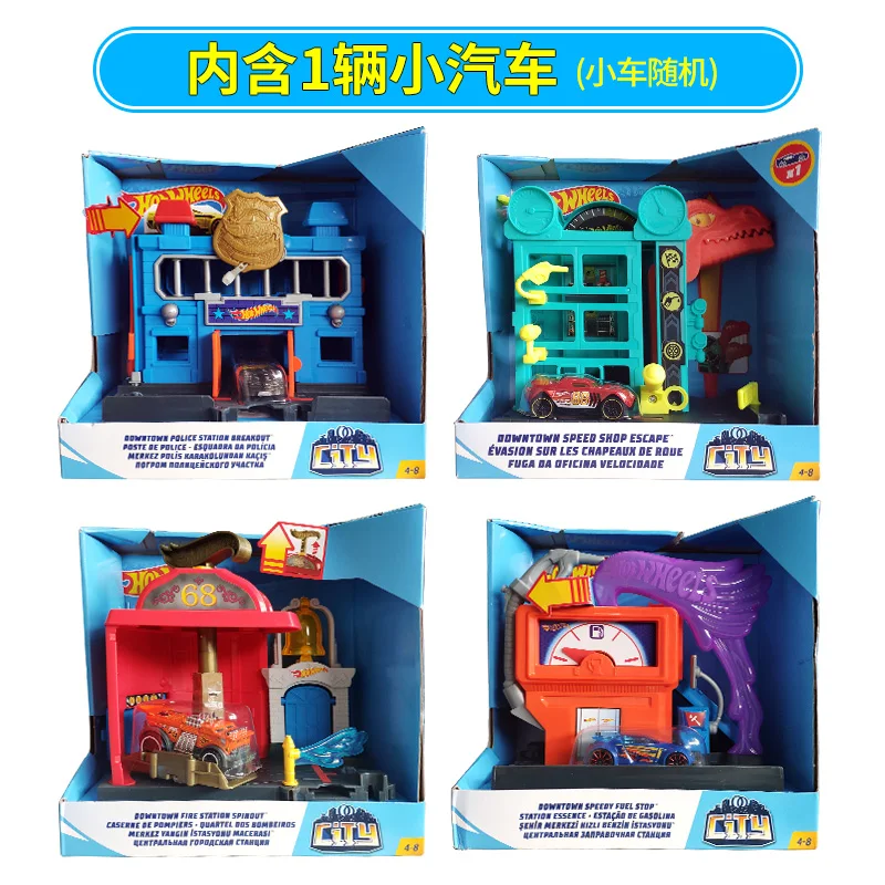 Оригинальный литой автомобиль Hot Wheels в масштабе 1:18 с городской тематикой