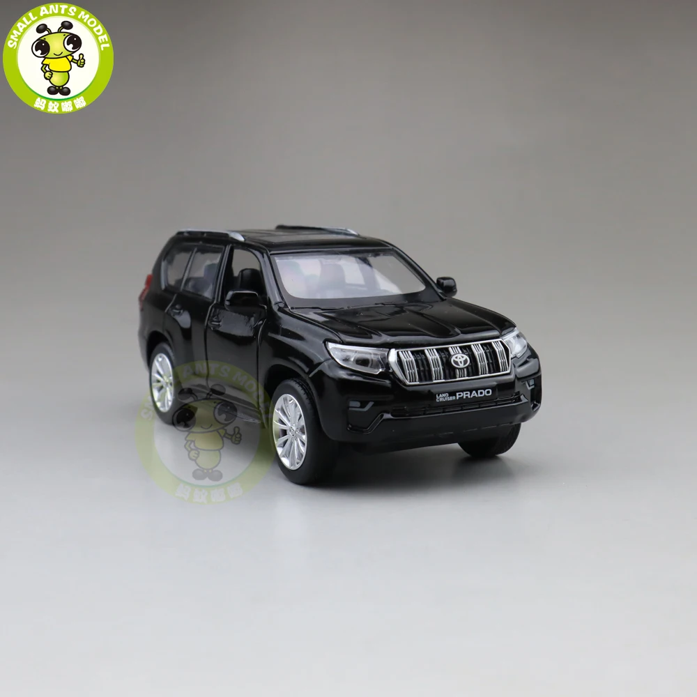 1/32 CAIPO Toyota Land Cruiser Prado литая под давлением модель автомобиля SUV игрушки для детей Детское звуковое освещение Вытяните назад Подарки