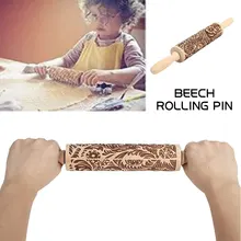 SOLEDI Дерево Красивая Bakng Плесень Рождество печенье пряников окружающей среды Скалка DIY резьба инструмент вечерние кухонные