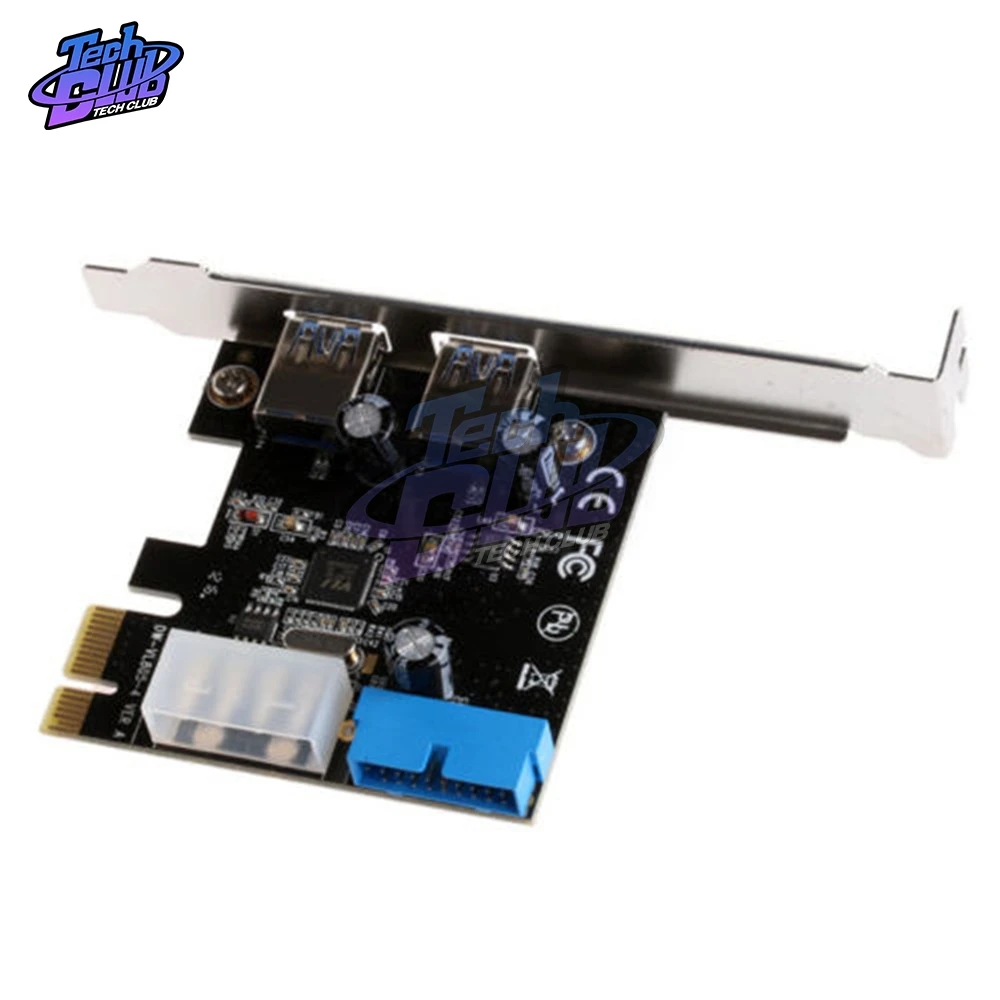 고품질 USB 3.0 PCI-E 확장 카드 어댑터 외부 2 포트 USB3.0 허브 내부 20핀 커넥터 PCI-E 카드