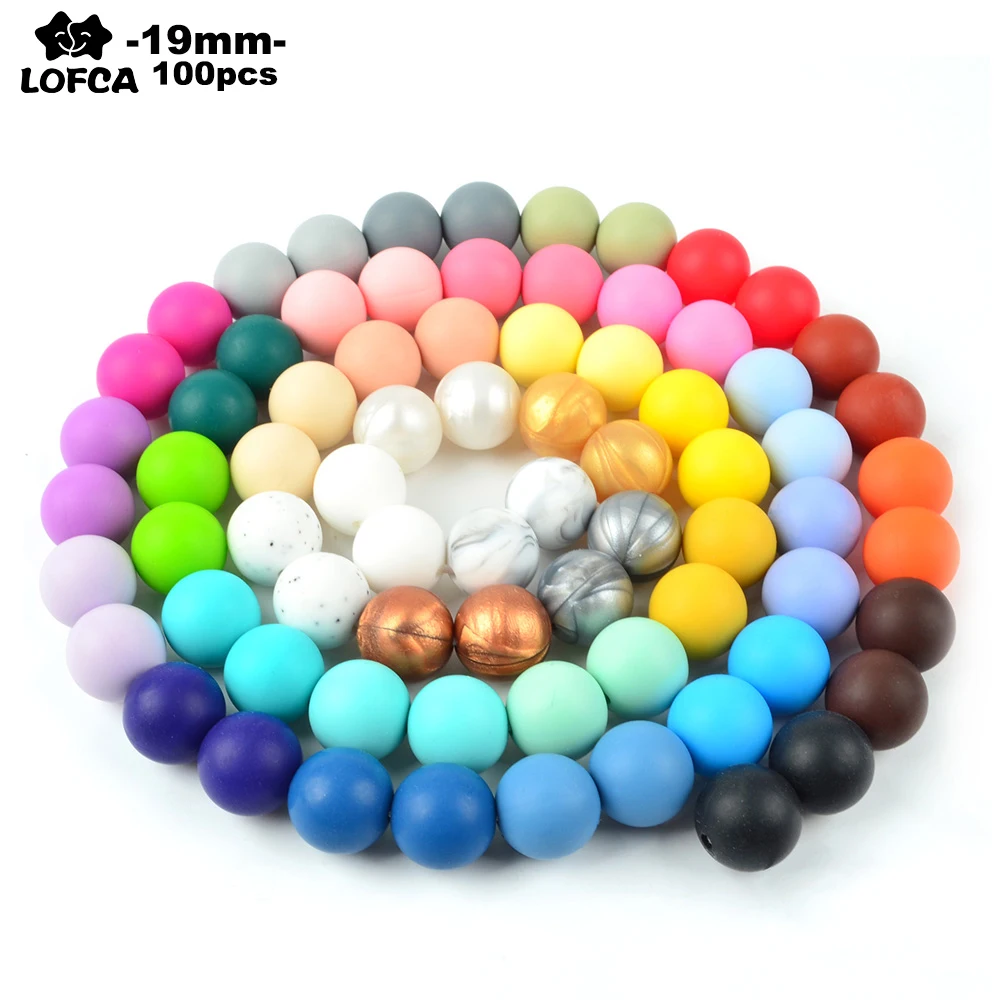 100 шт. силиконовые бусины для прорезывания зубов 19 мм|necklace bracelet|beaded hemp necklacebead charm