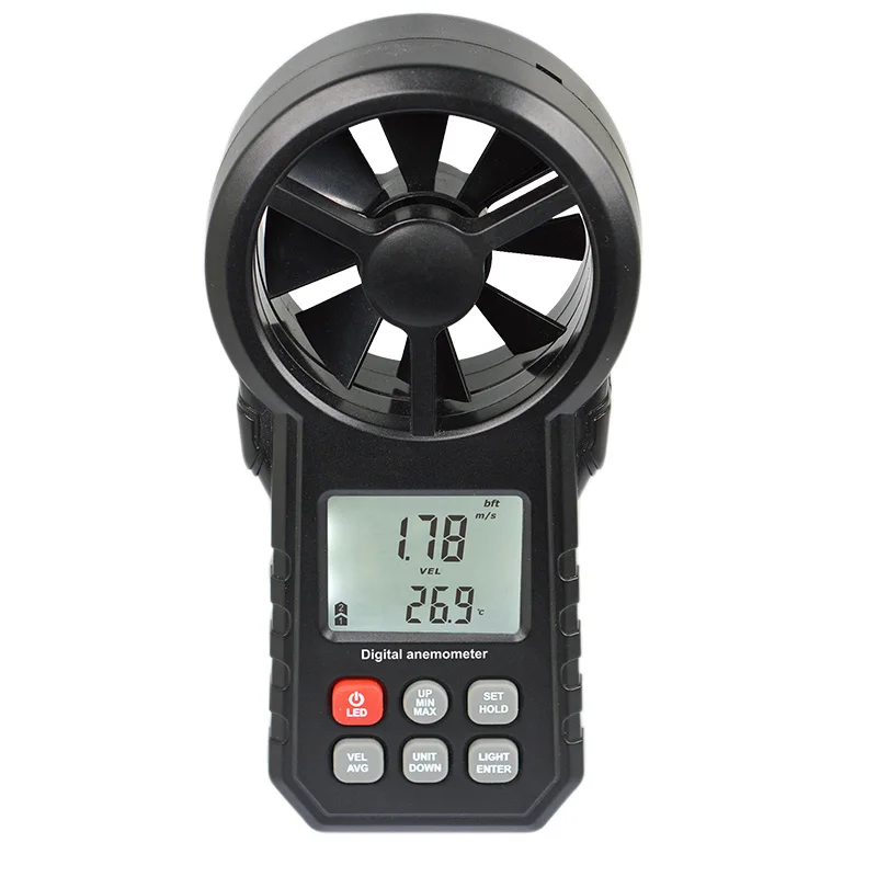

Digital Anemometer Thermometer Humidity Meter Portable Wind Speed Meter with USB Bluetooth Anemometer Handheld Wind Meter