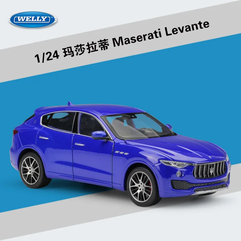 WELLY масштаб 1:24 литая модель автомобиля из сплава игрушки для Maserati Levante SUV