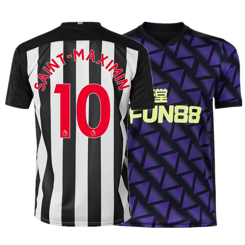 2020/2021NewcastleUnitedES custom madeJersey Мужская дышащая рубашка с коротким рукавом быстрая