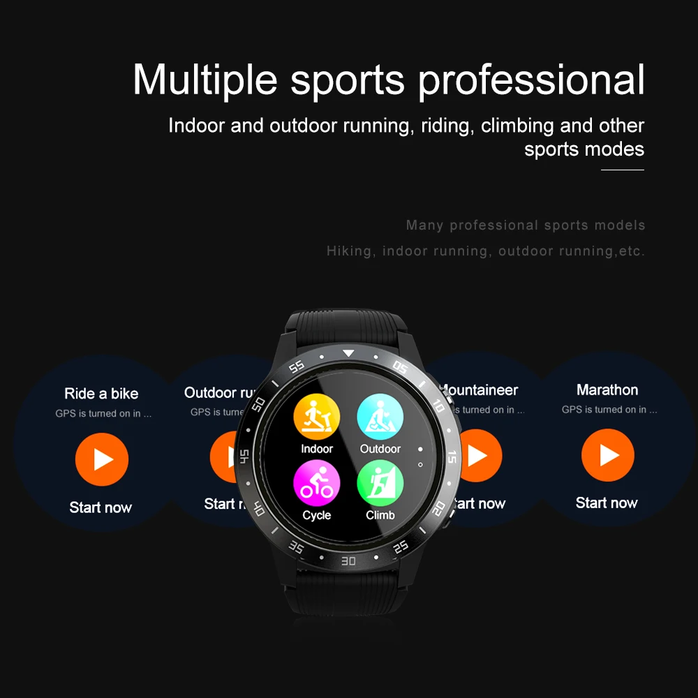 Lokmat Time Sport GPS Smart Watch Full Touch