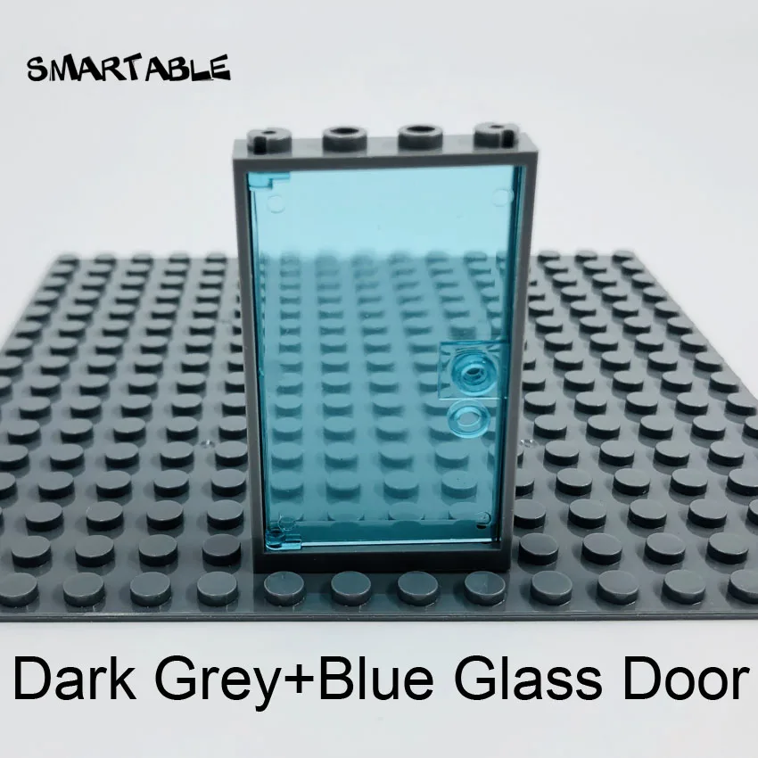 Dark Grey+Blue Glass Door 850