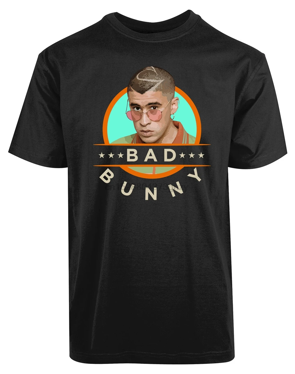 Bad Bunny Guy с очками новая мужская футболка забавные мордочки юмор стильная принтом |