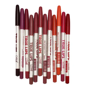 

12 Colors Mixd Lip Line Pencil Waterproof Long-lasting Non-fading Lip Liner