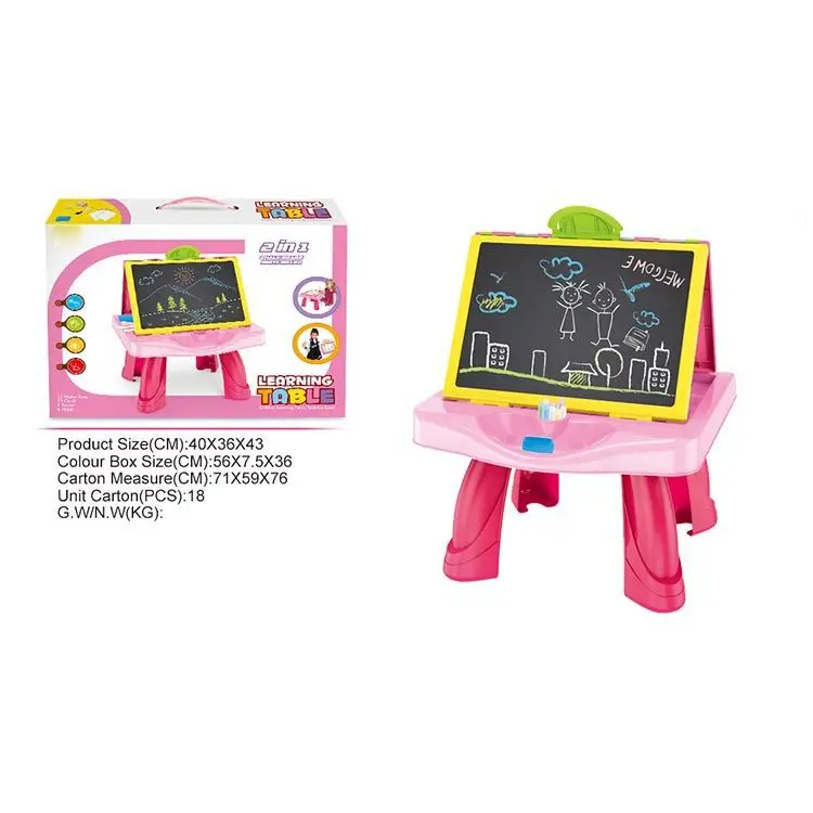 

Children'S Educational Multi-functional Double-Sided Drawing Board Graffiti Large Black Sketchpad Writing Board Study Table Writ