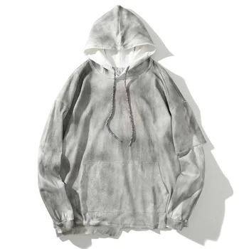 

Hoodies Cool Watercolor Print Hoodie Pullover Retro Baggy Harajuku Tops Hip Hop Sweatshirt Oversize Style Streetwear