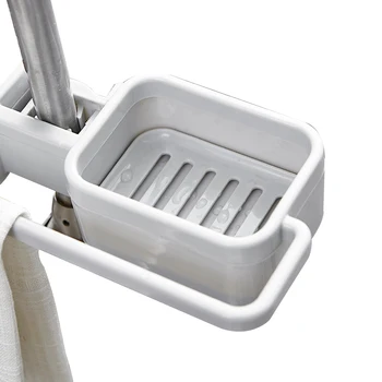 

Faucet Storage Rack, Multifunctional Household Draining Basket Commodity Shelf, Gray