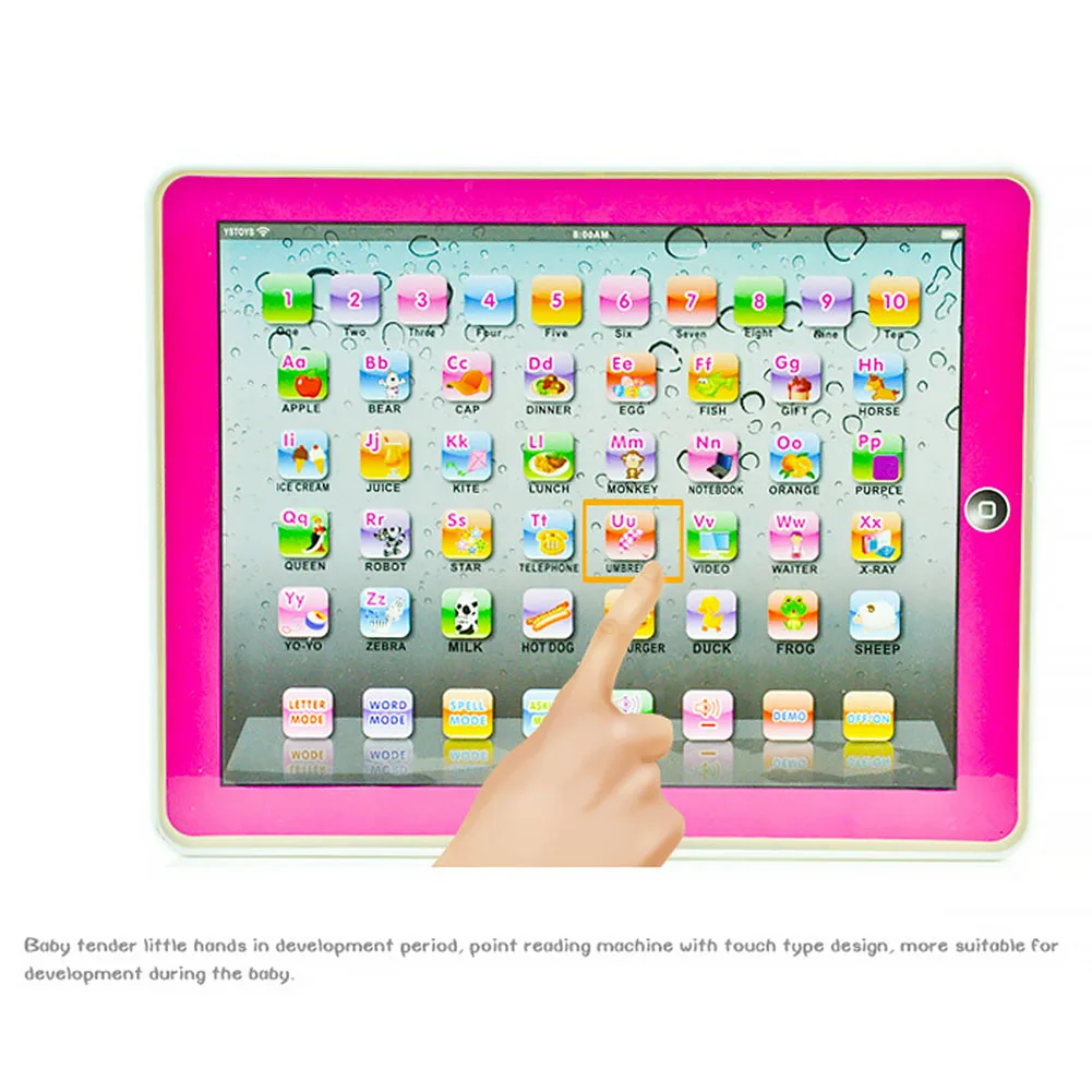Подарок дети ребенок электронный обучающая машина Малыш Алфавит компьютер планшет игрушки английские буквы ранние образовательные для детей