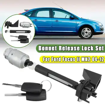 

Bonnet Release Lock Latch Catch Complete For ford for Focus MK2 C Max Kuga 2004 2005 2006 2007 2008 2009 2010 2011 2012 #1355231