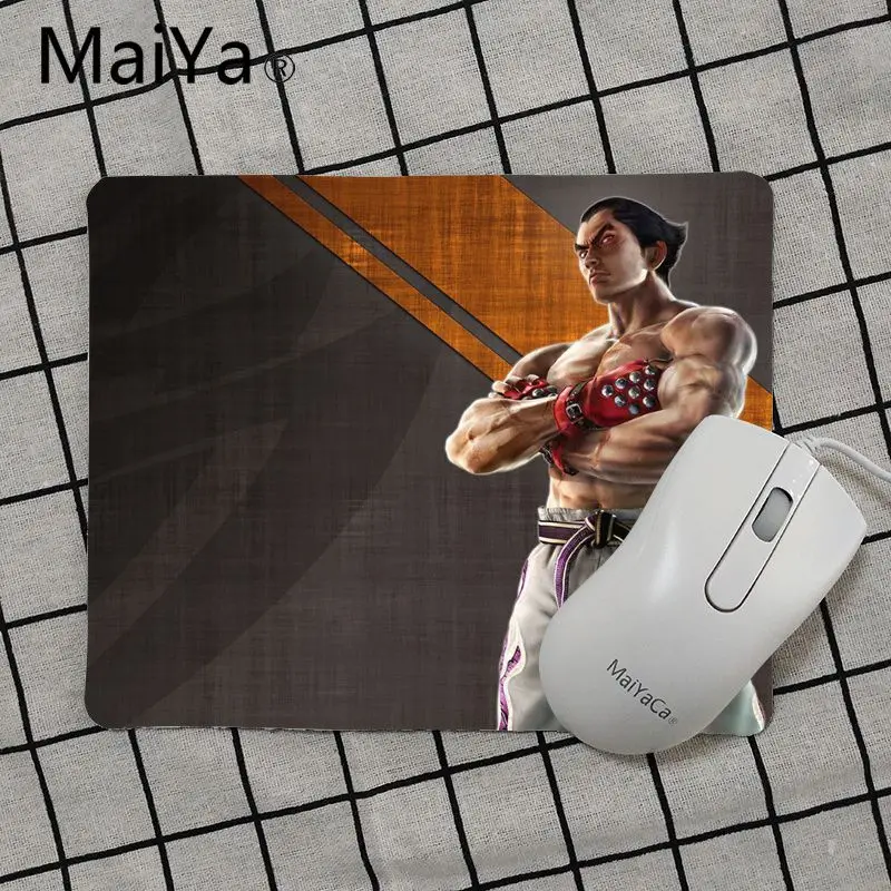 No Lock Edge18x22cm Maiya высокое качество Tekken 7 компьютерные игровые коврики для мыши Гладкий блокнот для письма настольные компьютеры мат игровой коврик для мыши - Цвет: No Lock Edge18x22cm