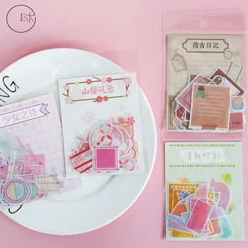 

20set /1lot Kawaii Stationery Stickers Diary Mountain Sakura Decorative Mobile Stickers Scrapbooking DIY Craft Stickers