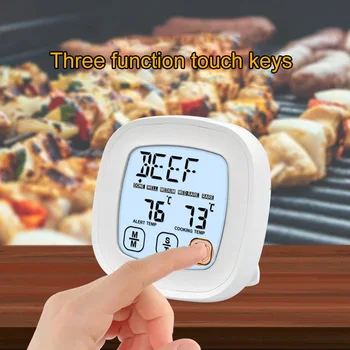 

Digital Meat Kitchen Thermometer Stainless Waterproof Meat Temperature Probe Oven Cooking BBQ Temperature Meter Dropping