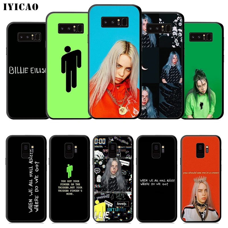 

IYICAO Billie Eilish Soft Case for Samsung Galaxy S10e S10 S9 S8 Plus S6 S7 Edge Note 10 Plus 9 8 TPU
