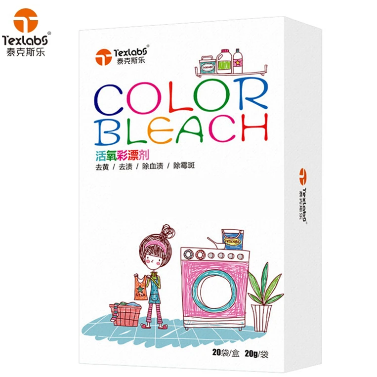 Active oxygen bleaching agent color white clothes color bleaching