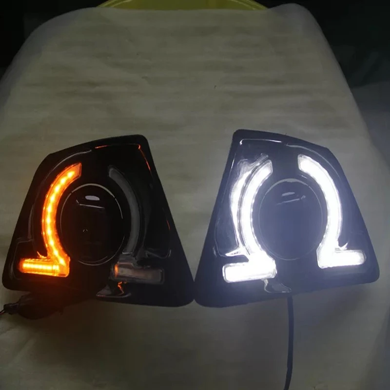 СВЕТОДИОДНЫЙ DRL дневные ходовые огни Противотуманные фары 12V автомобильные ходовые огни для Ford Ecosport 2013