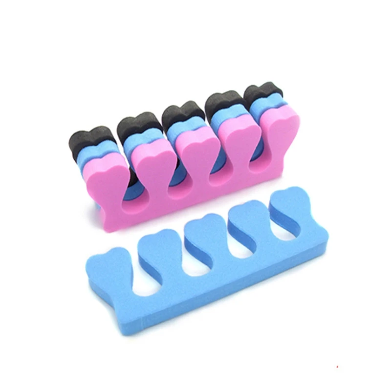 2pcs = 1pair Toe Separators Finger Foot Sponge Soft Gel UV Tools Salon Polish Manicure Pedicure Nail Art Tools F413 nail art tools toe separators toe spreader finger toe separator