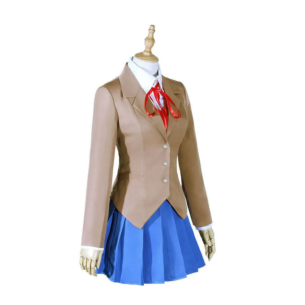 Школьная форма для костюмированной вечеринки Юри Natsuki Monika сайори