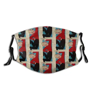 

Scary Clowns Mouth Face Mask Pretzel Jack Facial Mask with 2 Filters Nice Polyester Adult Mask