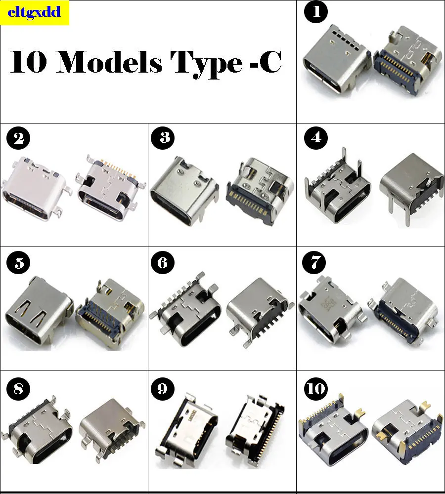 

10 Model Micro USB Connector Charging Dock Port Plug Type-C Socket Female Jack For Xiaomi Huawei Samsung A50 A70 A71 Lenovo S5