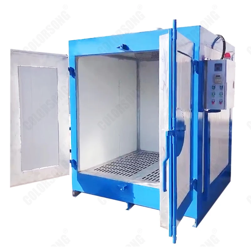 Square Industrial Electrostatic Electric Paint Drying Oven Powder Curing  Oven Gas Powder Coating Chamber Diesel Optional Supplie