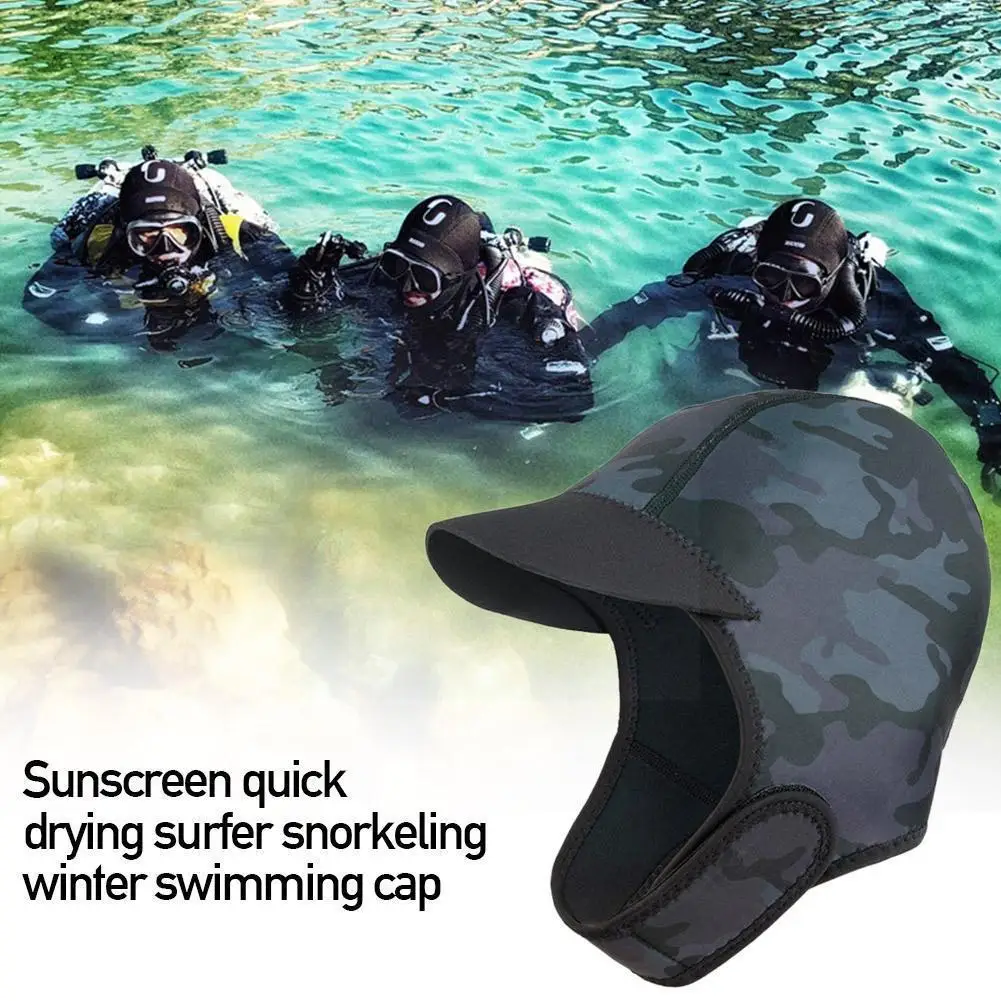 1mm/2mm Neoprene Wetsuit Hood Brim Sun Hat Surf Beanie Swim Helmet Swimwear Surfing Accessories Diving Swimming Rafting baby anti collision cap toddler anti drop cap child safety helmet adjustable in four seasons accessories newborn beanie winter