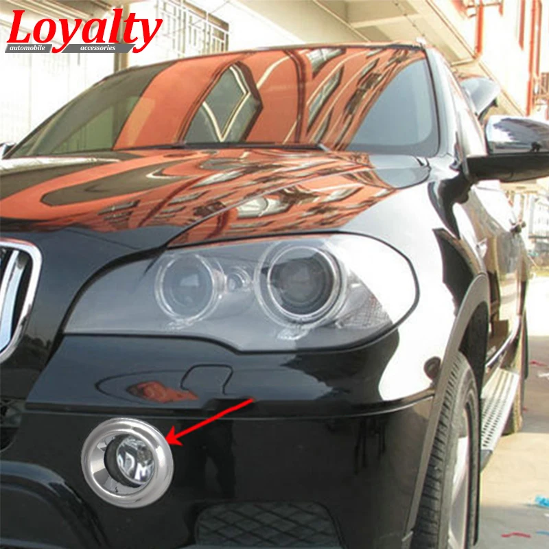 Чехол для передней противотуманной фары BMW X5 2011 2012 2013 ABS|lamp frame|abs chrometrim cover |