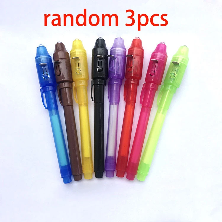 random 3pcs Magic Draw With Light LED Luminous Drawing Board Doodle A3 A4 A5 Magic Drawing Tablet For Dropshipping Educational Toy Gift - Цвет: random 3pcs
