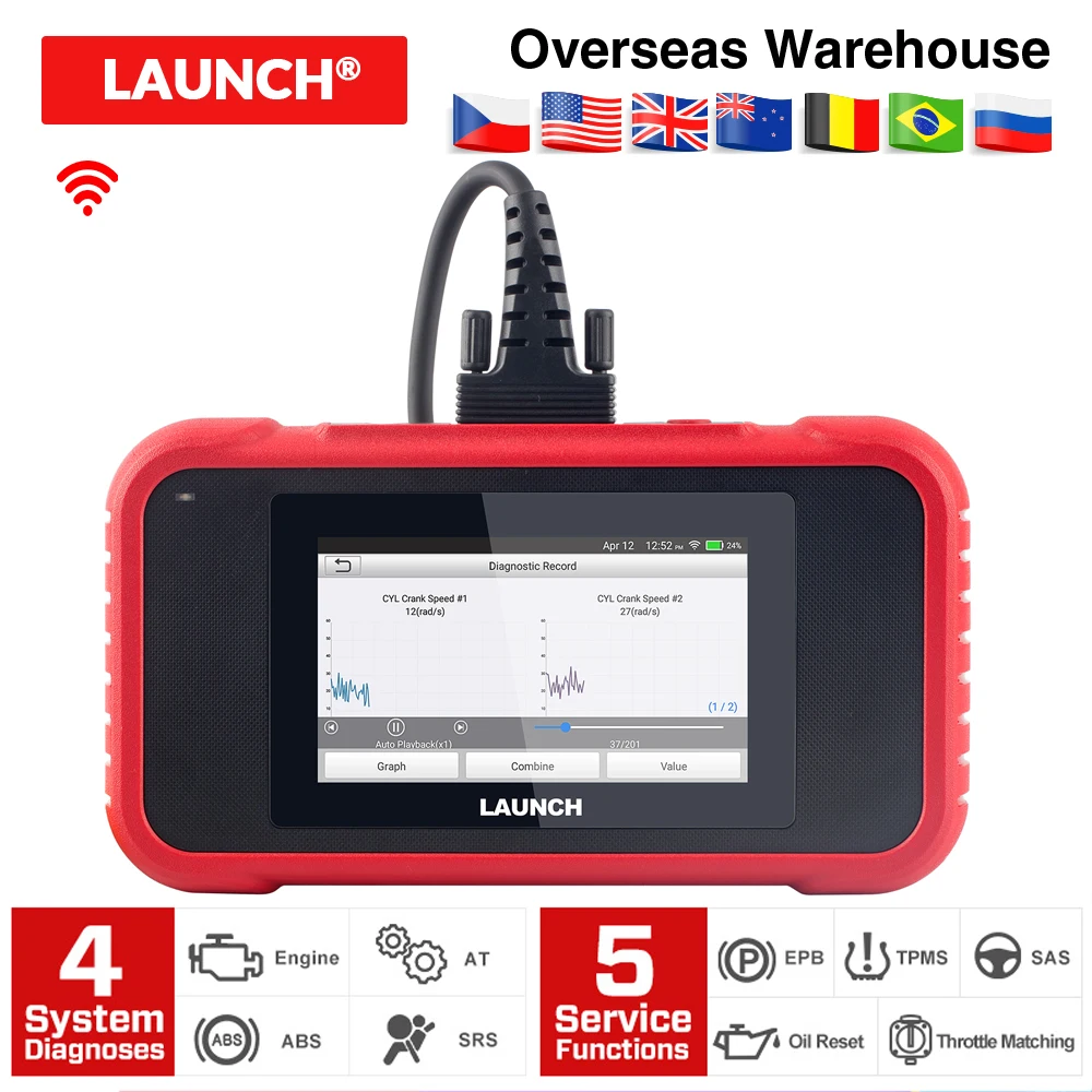 LAUNCH X431 CRP129E OBD2 сканер авто код ридер OBD диагностический инструмент автомобиль ENG AT ABS SRS масло SAS TMPS автомобильный инструмент PK CRP129X