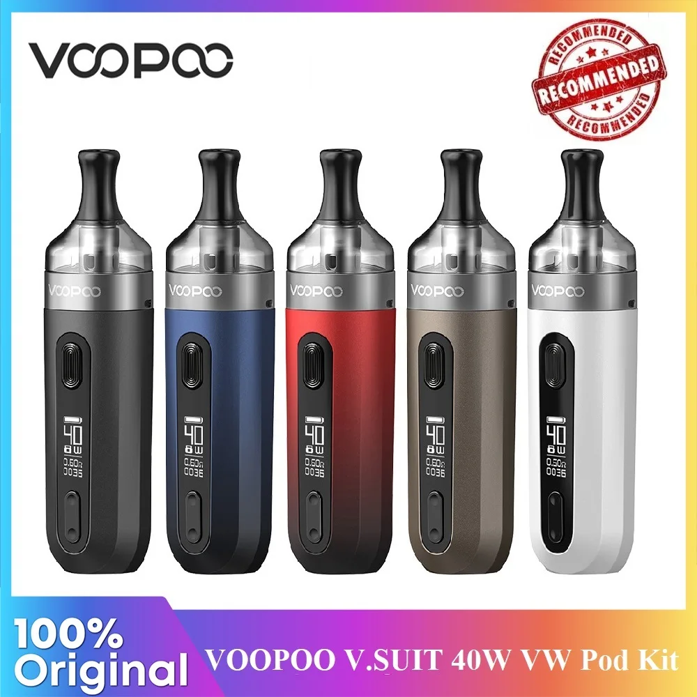 Комплект для вейпа VOOPOO V.SUIT аккумулятор 1200 мА/ч картридж 2 мл Pnp MTL Pod PnP-TR1 PnP-TM2