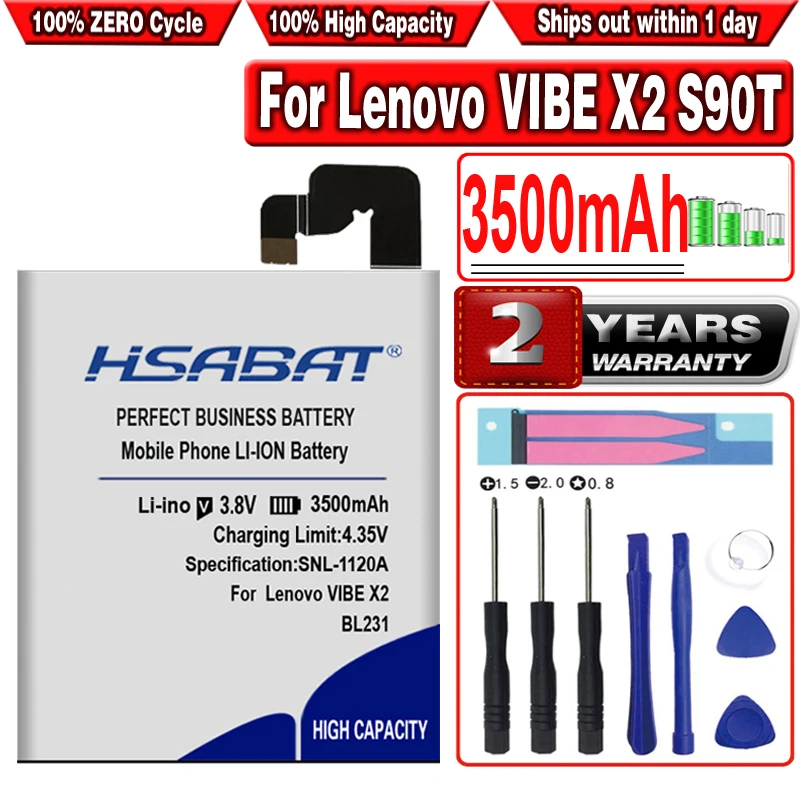 HSABAT Новая батарея 3500mAh BL231 для Lenovo VIBE X2 X2-TO X2-CU S90T S90U | Мобильные телефоны и