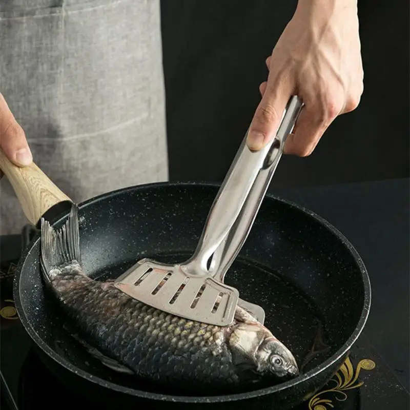 Многофункциональный жареный стейк рыба Лопата кухня практичная пицца хлеб зажим для мяса прочный нержавеющая сталь барбекю щипцы