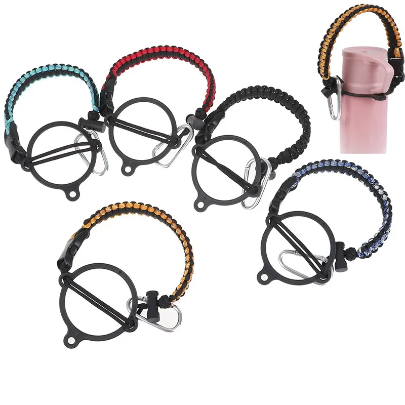 

1pc Paracord Handle Strap Cord Safety Ropes For Water Bottles