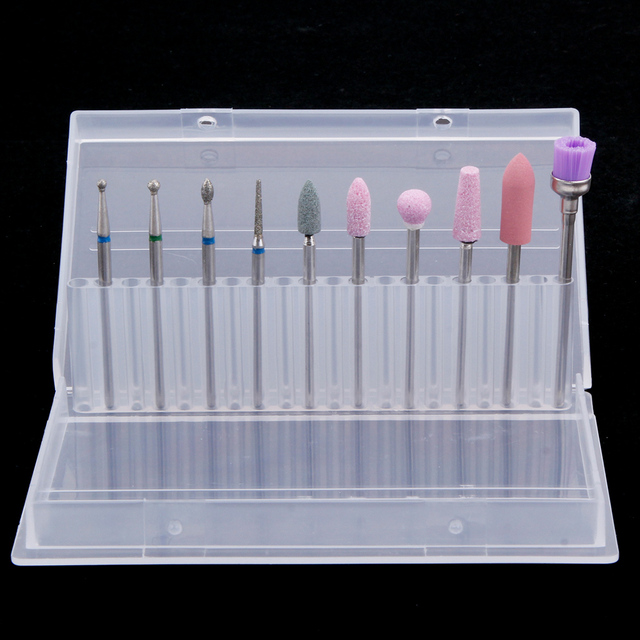 Nail Drill Bits Set Diamond Milling Cutters For Manicure Nozzles Gel Removal Tip Cutter Beauty Art Nails Accessories Tool