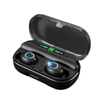 

wireless bluetooth earphones tws LED High Quality Touch Control In-Ear Earbuds Earphones Waterproof Noise Cancelling