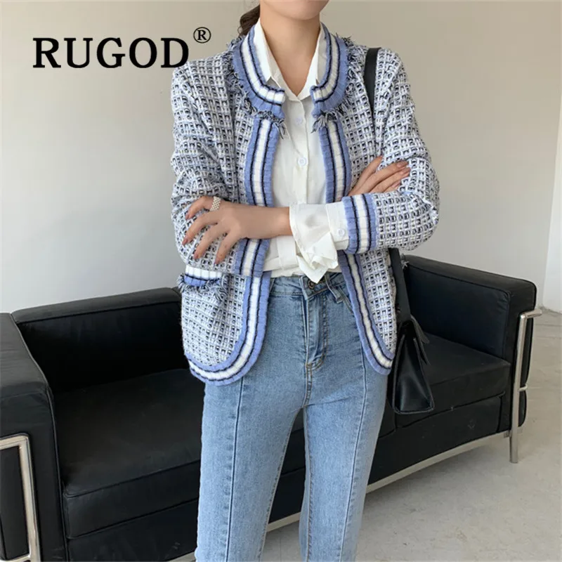 RUGOD, пальто, кардиган, свитер для женщин, круглый вырез, свободный короткий стиль, Вязанное пальто, модное, женское, элегантное, темпераментное, шикарное, кардиганы