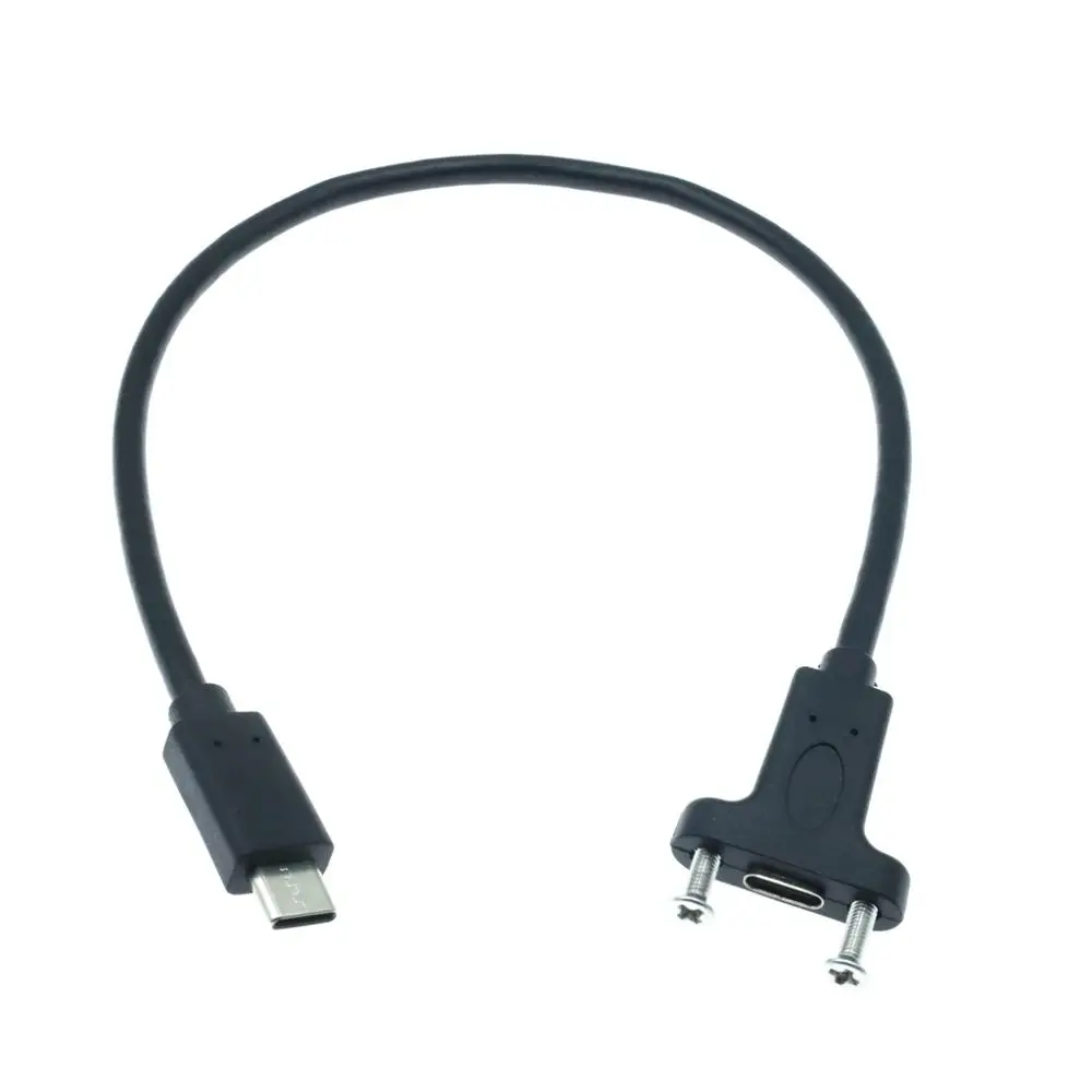 USB 3 1 Тип c Male к женскому удлинитель с винт крепления панели Blackberry keyone Женский USBc