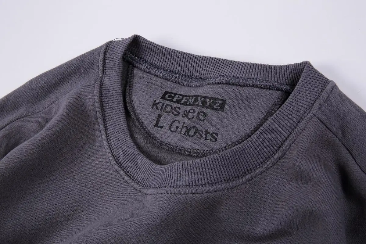 19SS Kanye West толстовки для мужчин Wo мужчин s 1:1 Высокое качество Дети видеть призраков FREEEE ASAP Rocky CPFM w. W. C. D толстовки CPFM Толстовка