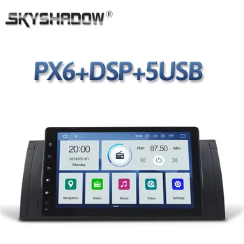 

DSP PX6 IPS Android 10 4GB +64GB GPS map Car DVD Player Google RDS Radio Wifi Bluetooth 4.2 For BMW E39 X5 E53 M5 Range Rover