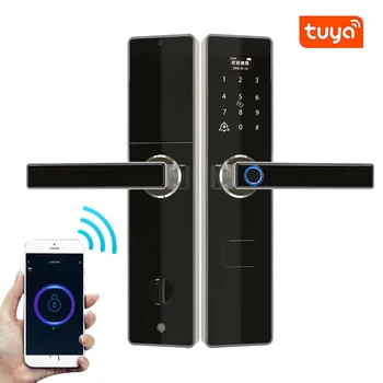 

Tuya APP Wifi Fingerprint Smart Door Lock,Security Home Lock,Password RFID Card Lock, Smart Lock With Fechadura Digital