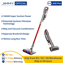 JIMMY – aspirateur à main sans fil JV65 Plus, avec réservoir d'eau de 250ML, aspiration puissante 145AW, collecteur de poussière, durée de fonctionnement de 70 Minutes