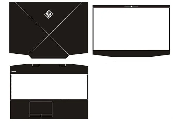 Углеродная Виниловая наклейка для ноутбука HP OMEN 15-dh0144tx DH0145 DH0146TX DH0147TX DH0008 DH002NL DH0001NG