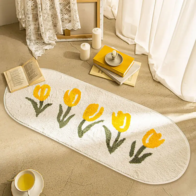 Bubble Kiss Cartoon Soft Long Carpet For Bedroom Bedside Non-Slip Tatami Floor Mat Children's Room Decor Cashmere Area Rugs